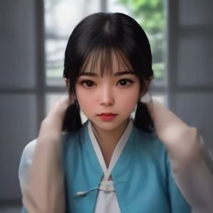 伪娘网站编辑正在审核内容来源，电脑屏幕显示分类目录，手指点击鼠标